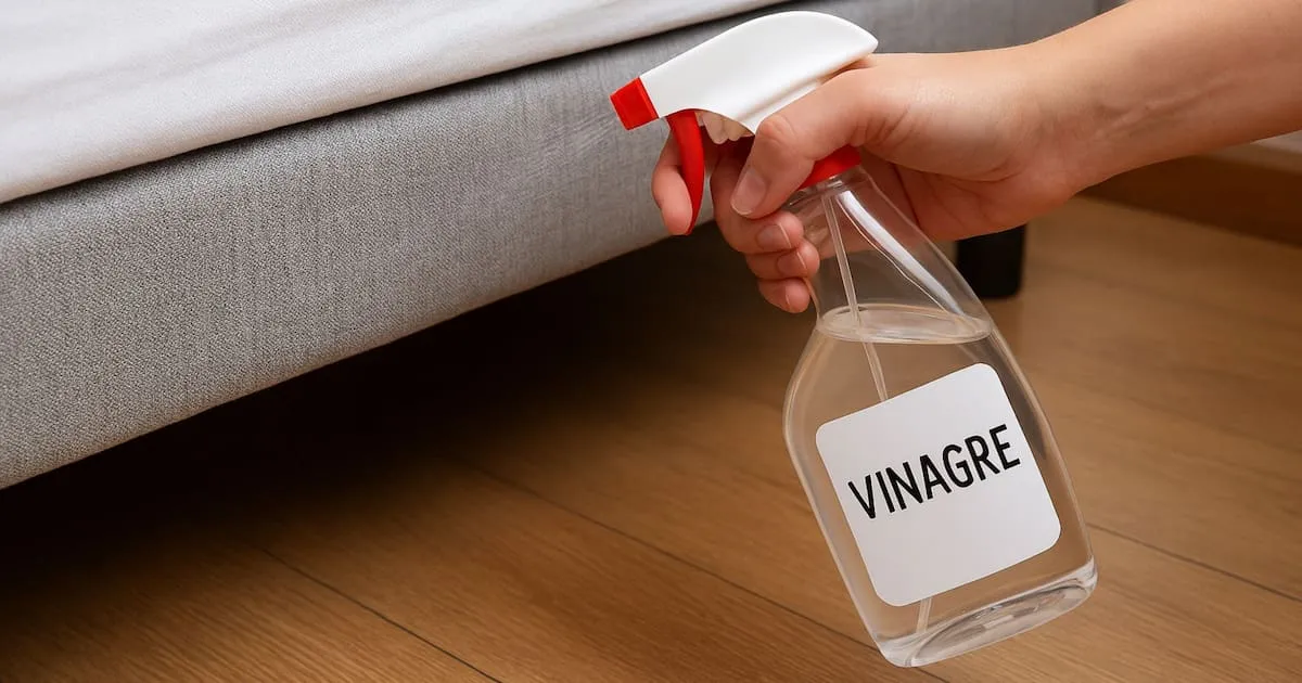 Witte azijn onder het bed wordt steeds bekender